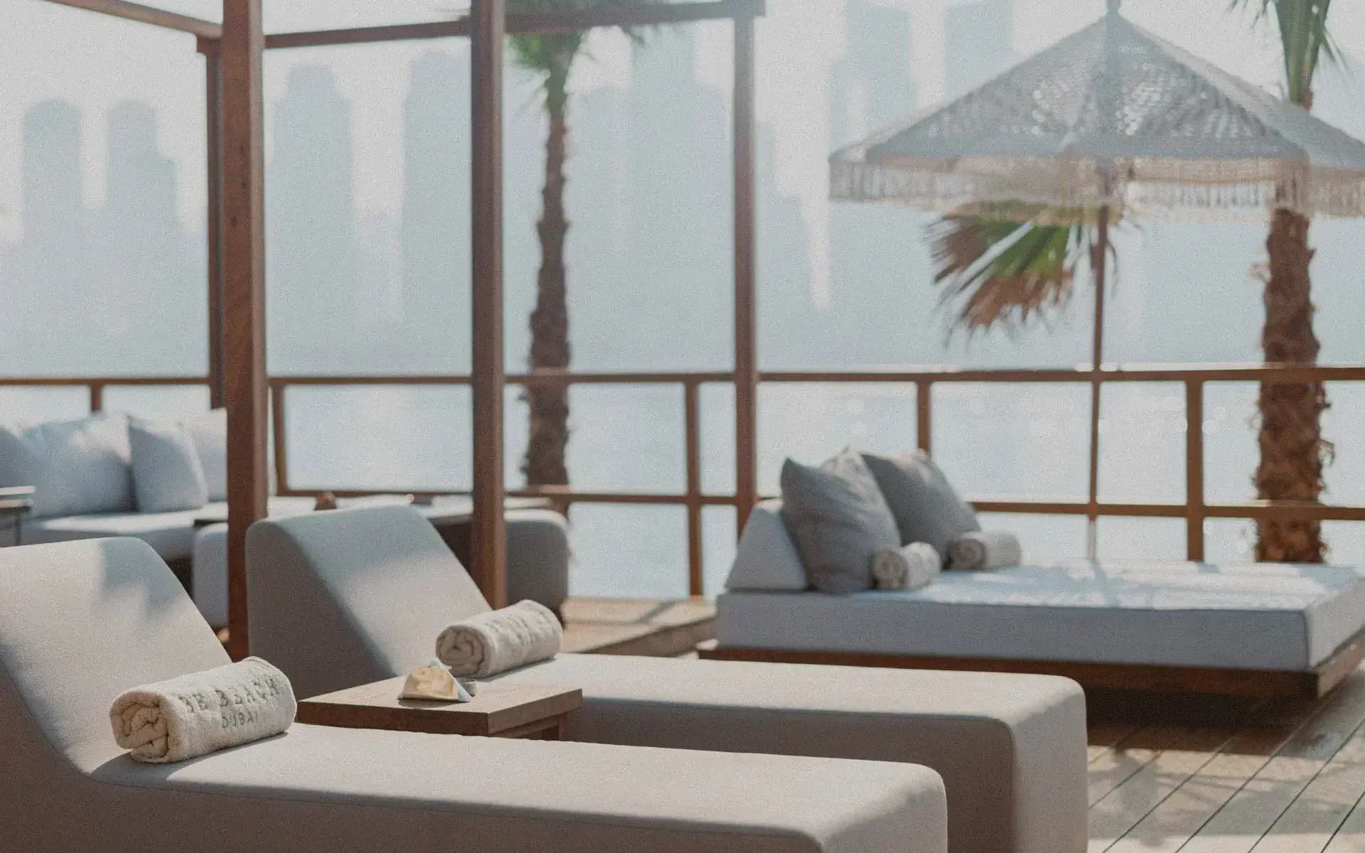 Waterfront setting at Be Beach Dubai