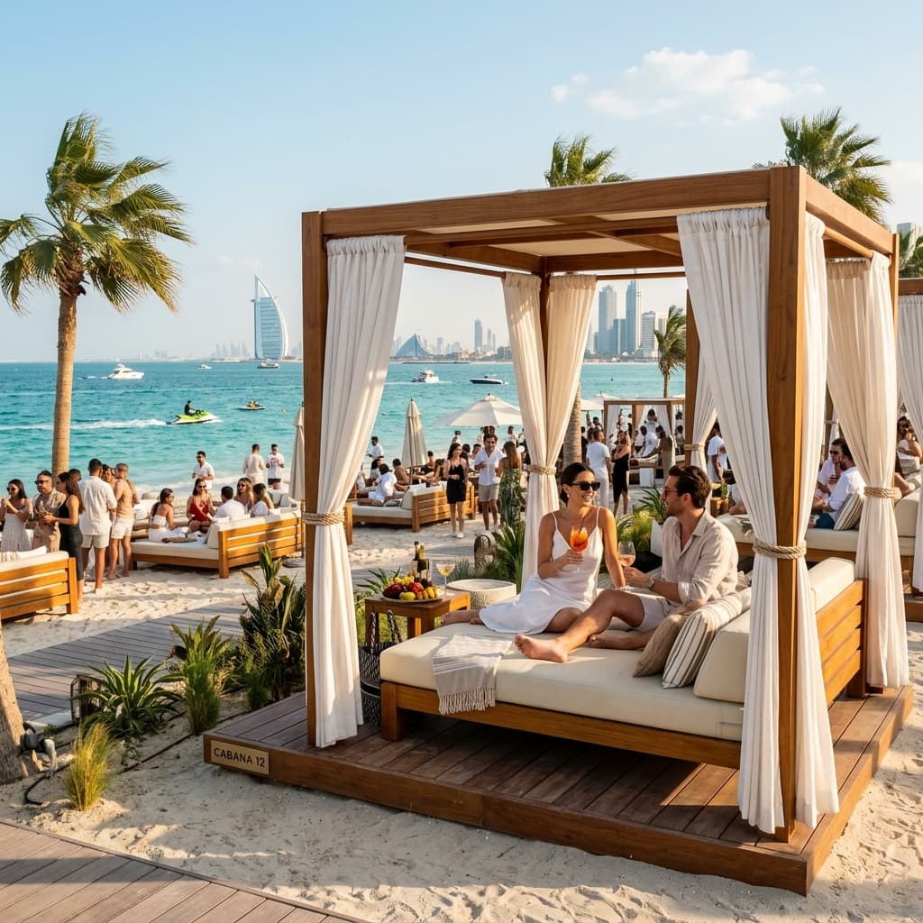 Beach Club Dubai - Premium Daybed & Sun Lounger Guide